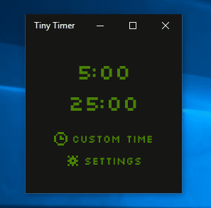 Tiny Timer app